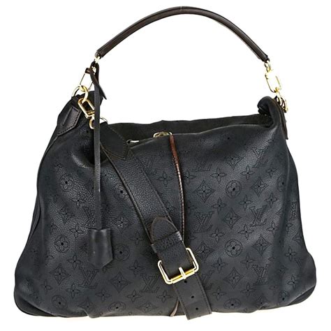 LOUIS VUITTON Mahina Selene MM Black 